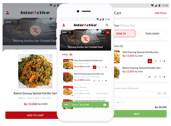 fitur interactive MyOrder Self Order Link aplikasi scan Link