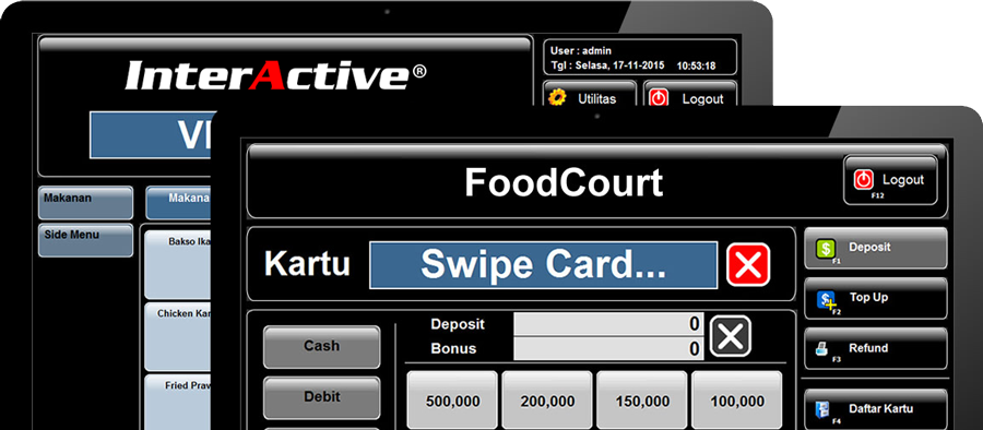 InterActive MyResto software kasir untuk bisnis Restoran, Cafe, Bar, Food Court, Bakery, Meat Shop, F&B Franchise, Karaoke, Take Away, order qr code emenu, self order