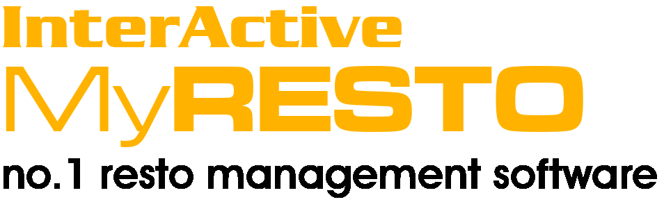 Logo InterActive MyResto, software resto fitur lengkap