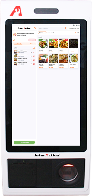 Software self order tablet surabaya InterActive MyOrder Self Order Kiosk