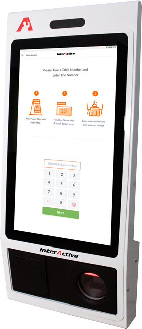 Software self order tablet surabaya InterActive MyOrder Self Order Kiosk