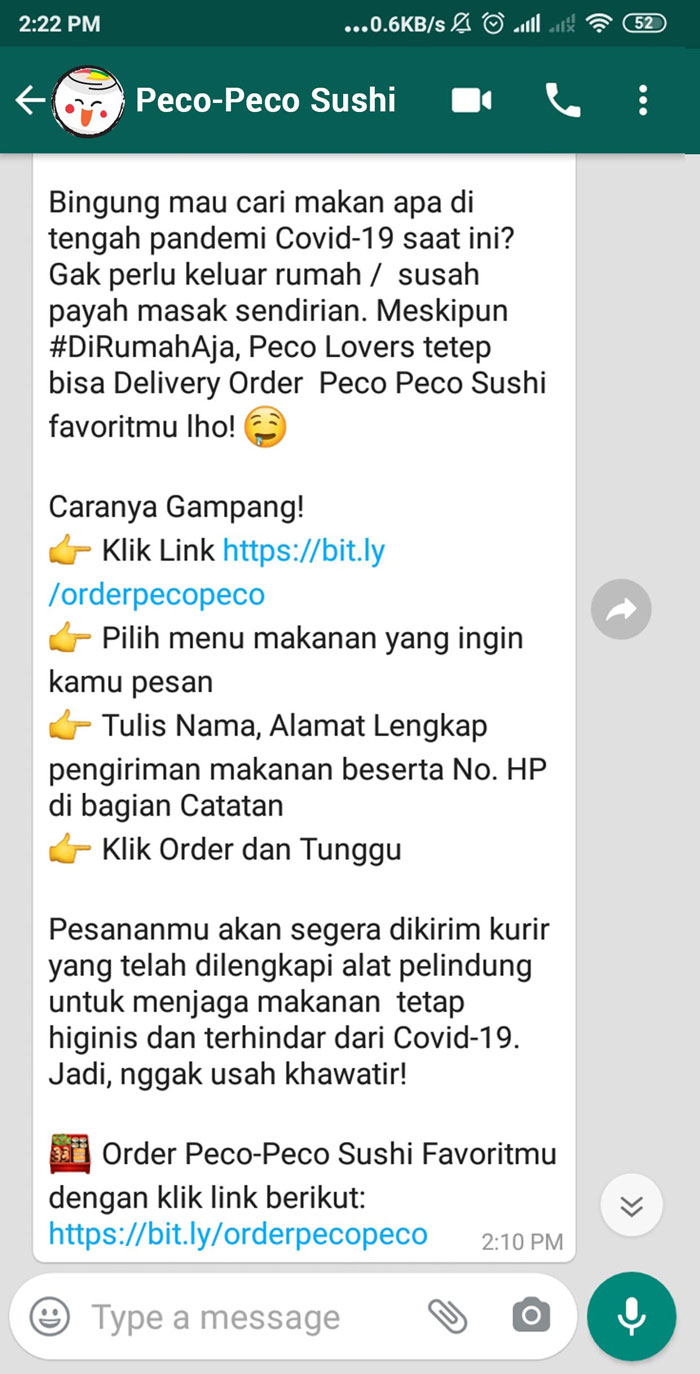 fitur interactive hungryline aplikasi scan QR Code