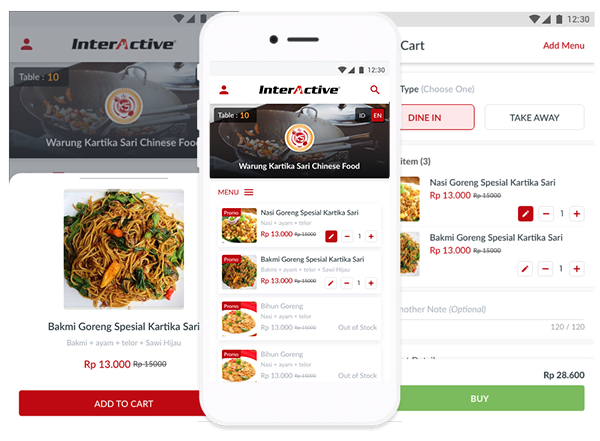 fitur interactive MyOrder Self Order Link aplikasi scan Link