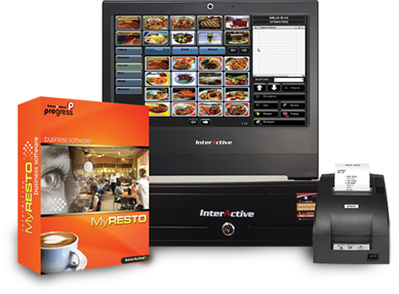 InterActive MyResto software kasir untuk bisnis Restoran, Cafe, Bar, Food Court, Bakery, Meat Shop, F&B Franchise, Karaoke, Take Away